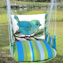 Bluebird on Branch Hammock Chair Swing | Magnolia Casual | BBRR908-SP