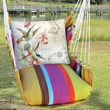 Hummingbirds Hammock Chair Swing "Cafe Soleil" | Magnolia Casual | LTSW901-SP
