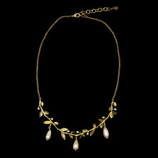 Victorian Vine Leaf 16" Necklace | Nature Jewelry | Michael Michaud | 9302BZ