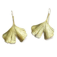 Gingko Wire Earrings | Michael Michaud Jewelry | SS4075bz -2