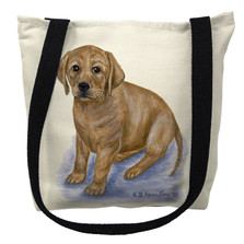 Yellow Lab Puppy Tote Bag | Betsy Drake | TY070M