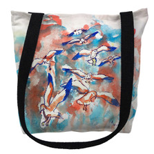 Seagulls Flocking Tote Bag | Betsy Drake | TY153M