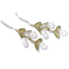 Boxwood Wire Drop Earrings | Michael Michaud Jewelry | SS4247bzwp -2