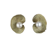 Spiral Geranium Post Earrings | Michael Michaud Jewelry | SS4380bzwp