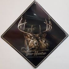 Deer Hunter Metal Crossing Sign | Deer Hunter Xing Sign | MXSBW0426