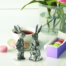 Dressed Rabbits Pewter Salt Pepper Shakers | Vagabond House | R116B