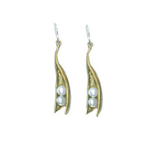 Peapod Two Pearl Earrings | Michael Michaud Jewelry | SS4496BZWP