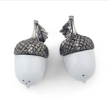 Acorn Porcelain and Pewter Salt Pepper Shakers | Vagabond House | L116LAP