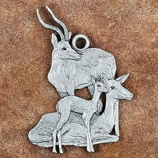 Impala Pewter Ornament | Andy Schumann | SCHIMPALAORN