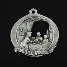 God Bless Us Everyone Pewter Christmas Ornament | Andy Schumann | SCHGODBLESSORN