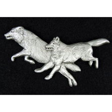 Wolf Pewter Pin | Andy Schumann | SCHWOLFPIN