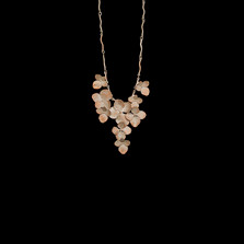 Hydrangea 16" Adjustable Sterling Silver Contour Necklace | Michael Michaud | 8335SC | Nature Jewelry 