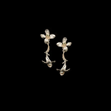 Wildflower Sterling Silver Dangle Post Earrings | Michael Michaud | 3329S | Nature Jewelry 