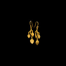 Eucalyptus Leaf Gold Wire Earrings | Michael Michaud | 4068V | Nature Jewelry 