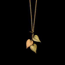Sweet Potato Vine 18" Pendant Statement Necklace | Michael Michaud | 9324BZ | Nature Jewelry 