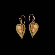 Sweet Potato Vine Wire Earrings | Michael Michaud | 3572BZ | Nature Jewelry 