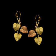 Sweet Potato Vine Dangle Earrings | Michael Michaud | 3571BZ | Nature Jewelry 