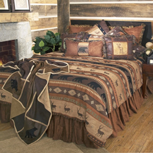 Autumn Trails Deer Bear Queen Bedding Set | Carstens | JB4141-5