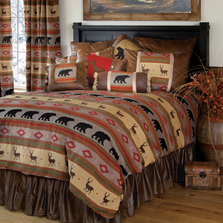 Maple Lake Deer Bear Queen Bedding Set | Carstens | JB6859