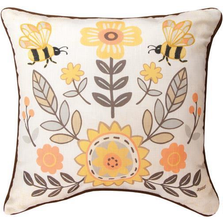 Honey & Hive Reversible Throw Pillow