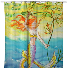 Mermaid Shower Curtain "Betsy's Mermaid" | BDSH373