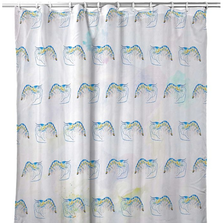 Shrimp Tiled Shower Curtain "Blue Shrimp" | BDSH753T