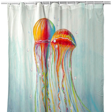 Jellyfish Shower Curtain "Colorful Jellyfish" | BDSH1095