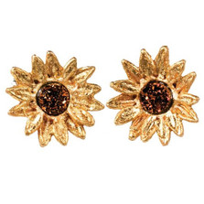 Sunflower Petite Post Earrings | Michael Michaud Jewelry | SS4979bzbd