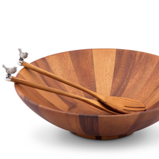 Songbird Salad Bowl Serving Set | Vagabond House | K221KL