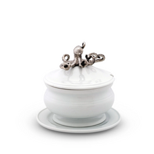 Octopus Stoneware Covered Bowl | Vagabond House | O326KP
