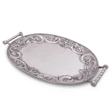 Western Leather Tooled Aluminum Serving Tray | Arthur Court Designs | 111W14