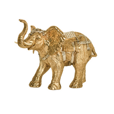 Indian Elephant 24k Gold Plated Sculpture | 7513 | D'Argenta