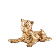 Leopard Cub 24K Gold Plated Sculpture | A-63-O | D'Argenta