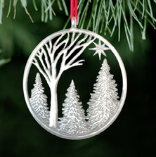 Winter Light Pewter Ornament | Ken Kantro | Lovell Designs