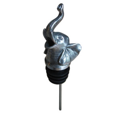 Stainless Steel Carved Elephant Wine Pourer - Aerator | Menagerie | M-SSPE1-058