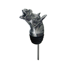 Stainless Steel Carved Moose Wine Pourer - Aerator | Menagerie | M-SSPR8-209