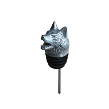 Stainless Steel Carved Bull Dog Wine Pourer - Aerator | Menagerie | M-SSPW3-124