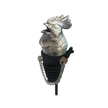 Stainless Steel Carved Rooster Whiskey/Spirits Pourer - Aerator | Menagerie | M-MWSP-R0551