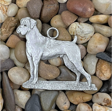 Boxer Pewter Ornament | Andy Schumann | SCHMC