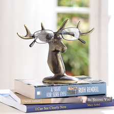 Deer Bust Eyeglass Stand Sculpture | SPI Home | 34613