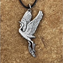 Crane Pendant Necklace | Andy Schumann |SCHCRANEPEND