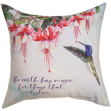 Winged Jewels Earth Indoor/Outdoor Pillow | MWWSLWIEM