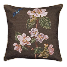 Apple Blossom Needlepoint Pillow | Michaelian Home | MICNCU139