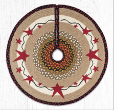 Primitive Stars Burgundy Tree Skirt