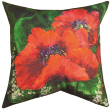 Bright Poppies Indoor/Outdoor Pillow 