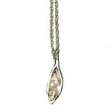 Peapod Petite One Pearl Pendant Necklace | Michael Michaud Jewelry | SS8230WP -3