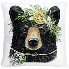 Holiday Bear Indoor Outdoor Pillow 18x18