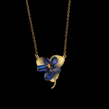 Wild Violet Pendant Necklace 