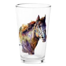 Set of 4 Horse Pint Glasses