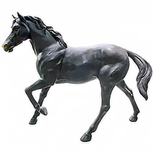 Equus Onyx-Fresian Horse-Small Sculpture – Wild Wings